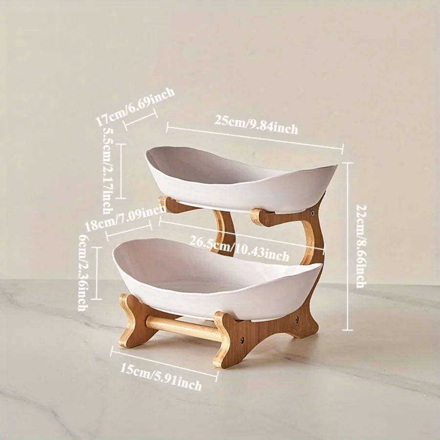 3-stöckige stapelbare Obstschale – Multifunktionaler Aufbewahrungskorb