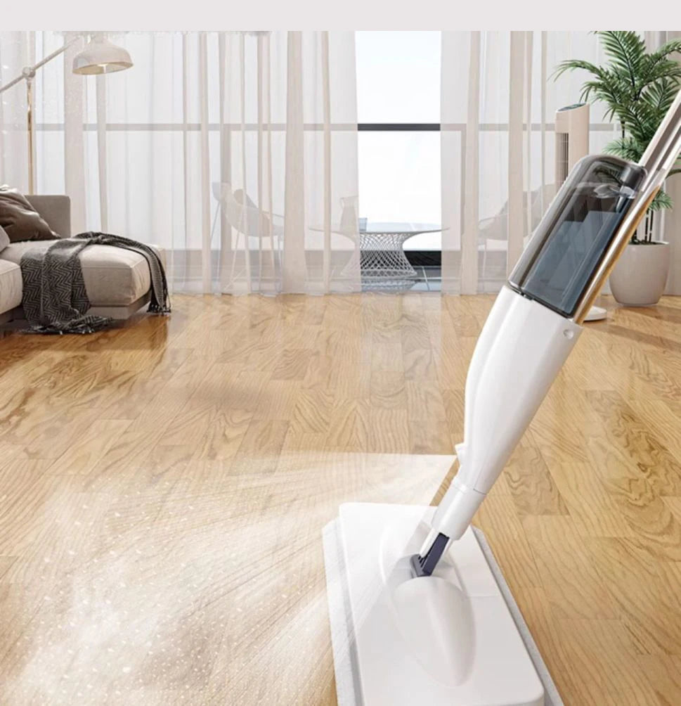 Sprühwischer mit Mikrofaser-Tüchern – Bodenreiniger mit Wassertank