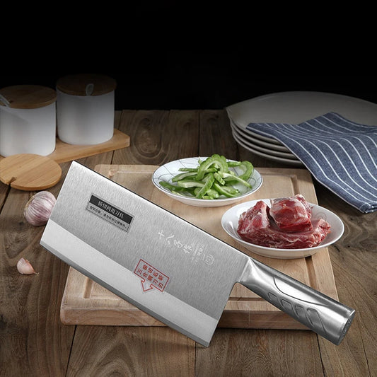 Shibazi Profi-Kochmesser aus 3-Lagen-Stahl – Fleischbeil & Hackm