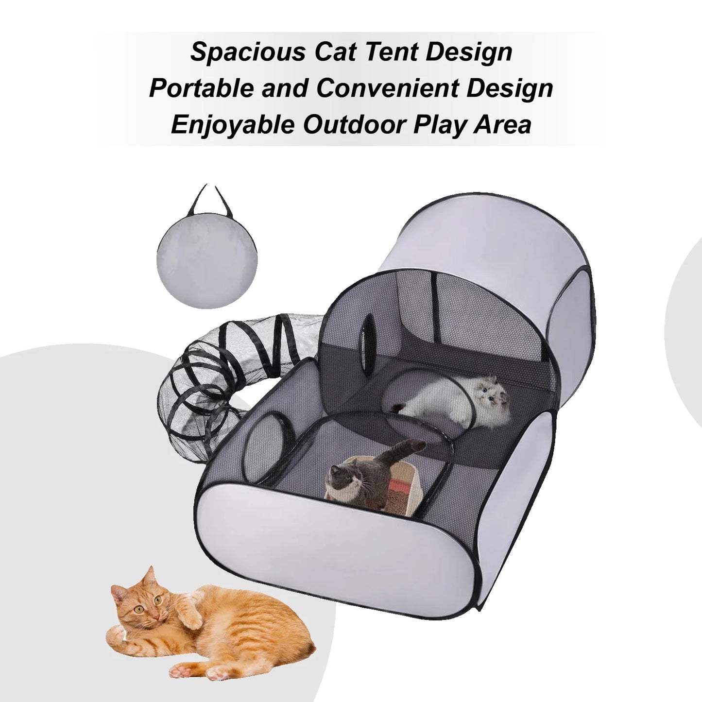 Faltbarer Katzenauslauf – Tragbares Haustierzelt