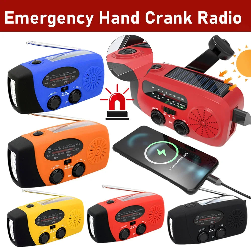 Premium Solar-Kurbelradio – Outdoor & Blackout-Ready