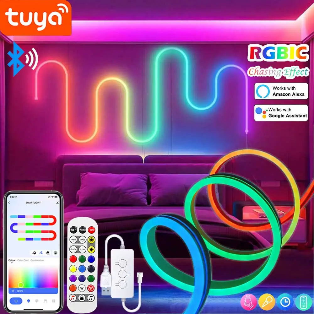 TUYA Neon LED-Streifenlichter – Flexibler Silikonschlauc