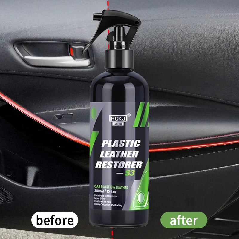 Auto Kunststoff- & Lederpflege Spray – Glanz & Schutz für Innenraum