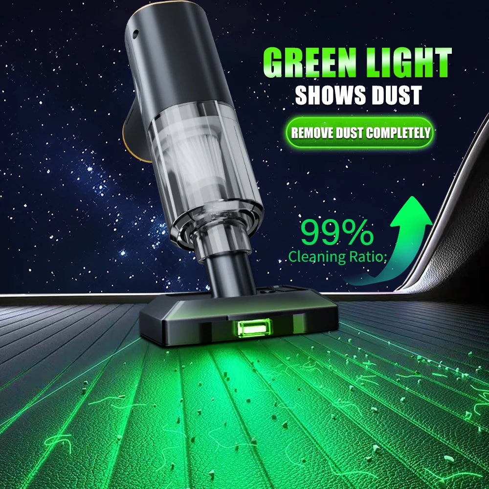 Akku Auto-Staubsauger 98000PA – Kabellos, Stark & Tragbar