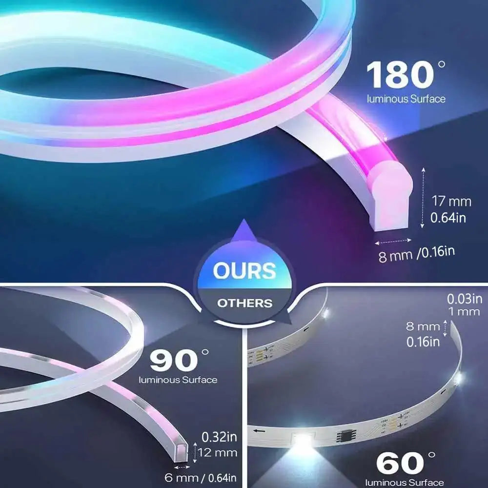 TUYA Neon LED-Streifenlichter – Flexibler Silikonschlauc